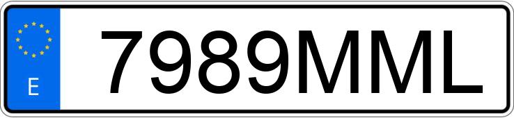 Numer rejestracyjny 7989MML posiada BMW SERIE 3