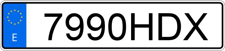 Numer rejestracyjny 7990HDX posiada SEAT IBIZA Numer rejestracyjny 7990HDX posiada SEAT IBIZA