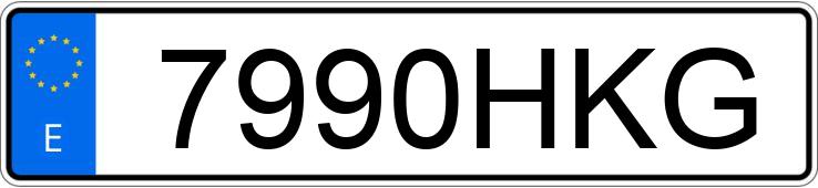 Numer rejestracyjny 7990HKG posiada VOLKSWAGEN POLO