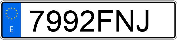 Numer rejestracyjny 7992FNJ posiada DACIA LOGAN Numer rejestracyjny 7992FNJ posiada DACIA LOGAN