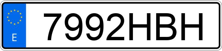 Numer rejestracyjny 7992HBH posiada SEAT EXEO