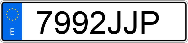 Numer rejestracyjny 7992JJP posiada MERCEDES CLS (219)