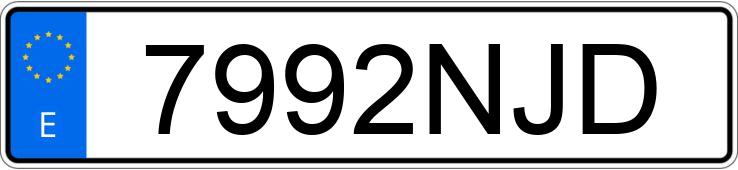 Numer rejestracyjny 7992NJD posiada FORD TRANSIT CONNECT