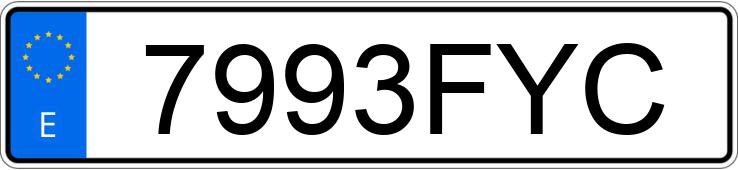 Numer rejestracyjny 7993FYC posiada BMW SERIE 3