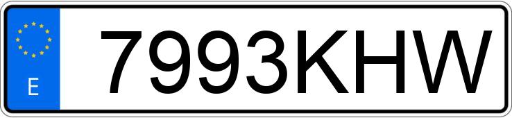 Numer rejestracyjny 7993KHW posiada FIAT 500