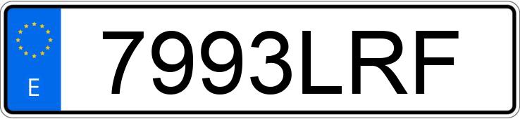 Numer rejestracyjny 7993LRF posiada FORD RANGER