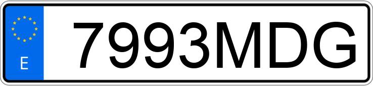 Numer rejestracyjny 7993MDG posiada BENTLEY CONTINENTAL