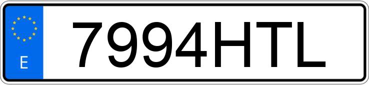Numer rejestracyjny 7994HTL posiada BMW SERIE 6