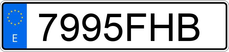 Numer rejestracyjny 7995FHB posiada CITROEN XSARA