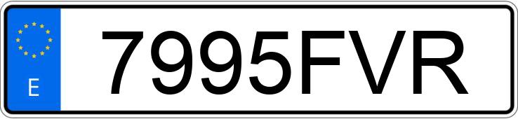 Numer rejestracyjny 7995FVR posiada BMW SERIE 3