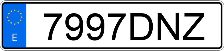 Numer rejestracyjny 7997DNZ posiada CITROEN XSARA