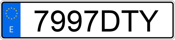 Numer rejestracyjny 7997DTY posiada SEAT LEON