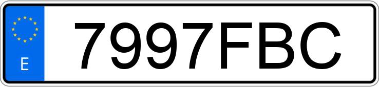 Numer rejestracyjny 7997FBC posiada KIA PICANTO