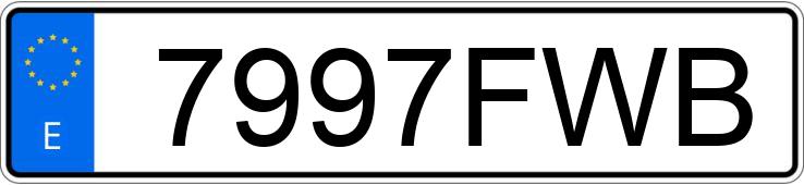 Numer rejestracyjny 7997FWB posiada BMW SERIE 5
