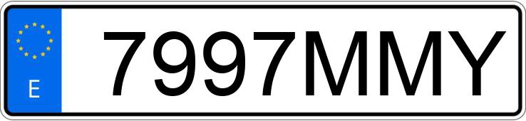 Numer rejestracyjny 7997MMY posiada DACIA SPRING