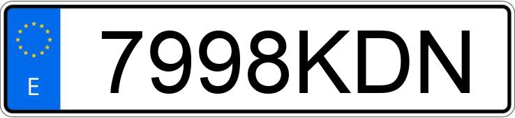 Numer rejestracyjny 7998KDN posiada VOLKSWAGEN CADDY Numer rejestracyjny 7998KDN posiada VOLKSWAGEN CADDY