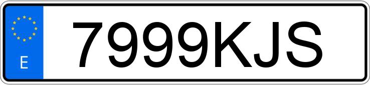 Numer rejestracyjny 7999KJS posiada PEUGEOT PARTNER