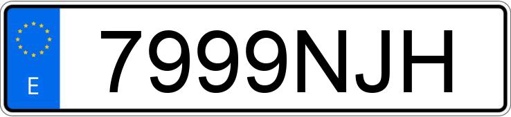 Numer rejestracyjny 7999NJH posiada TOYOTA PROACE CITY VERSO