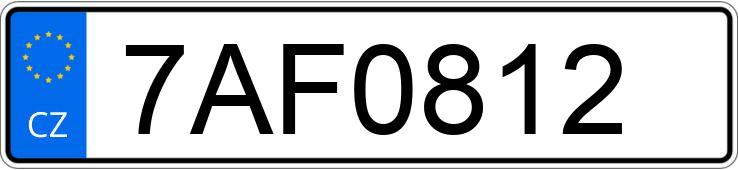 Numer rejestracyjny 7AF0812 posiada FERRARI 812 Superfast