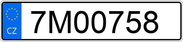 Numer rejestracyjny 7M00758 posiada ŠKODA Octavia