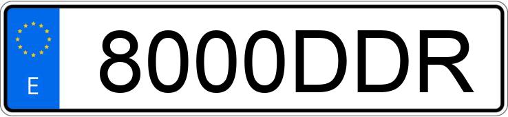 Numer rejestracyjny 8000DDR posiada VOLKSWAGEN PASSAT