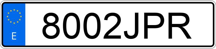 Numer rejestracyjny 8002JPR posiada BMW SERIE 1