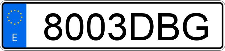 Numer rejestracyjny 8003DBG posiada HONDA ACCORD Numer rejestracyjny 8003DBG posiada HONDA ACCORD