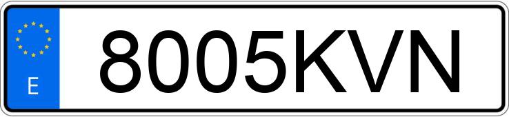 Numer rejestracyjny 8005KVN posiada PEUGEOT 308 Numer rejestracyjny 8005KVN posiada PEUGEOT 308