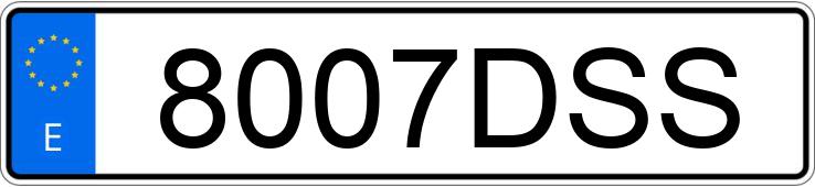 Numer rejestracyjny 8007DSS posiada SEAT IBIZA Numer rejestracyjny 8007DSS posiada SEAT IBIZA