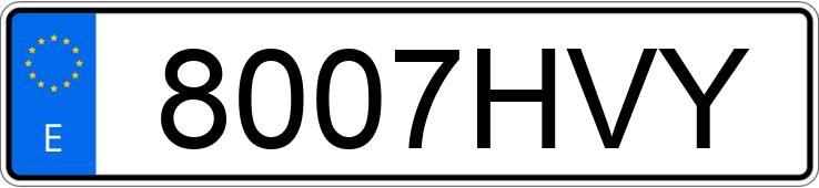 Numer rejestracyjny 8007HVY posiada FORD C-MAX