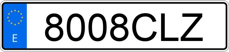 Numer rejestracyjny 8008CLZ posiada AUDI A4