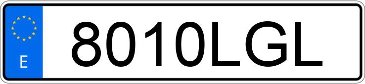 Numer rejestracyjny 8010LGL posiada VOLKSWAGEN TIGUAN