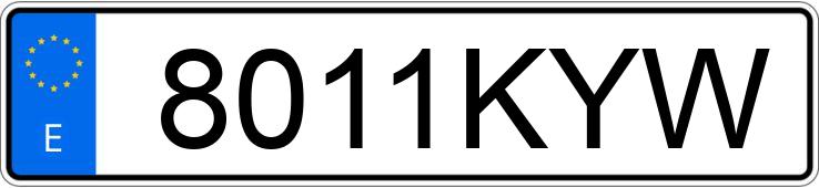 Numer rejestracyjny 8011KYW posiada CITROEN C3