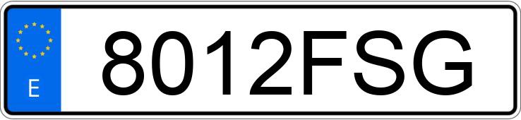 Numer rejestracyjny 8012FSG posiada FORD FOCUS
