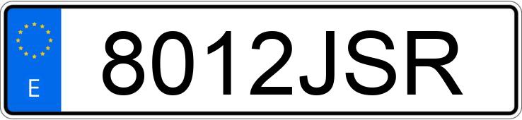 Numer rejestracyjny 8012JSR posiada SUBARU XV Numer rejestracyjny 8012JSR posiada SUBARU XV