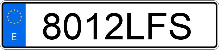 Numer rejestracyjny 8012LFS posiada MINI MINI