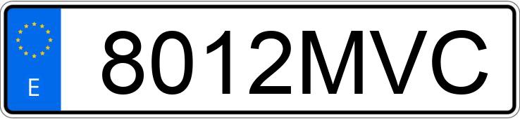 Numer rejestracyjny 8012MVC posiada SYM JET 14