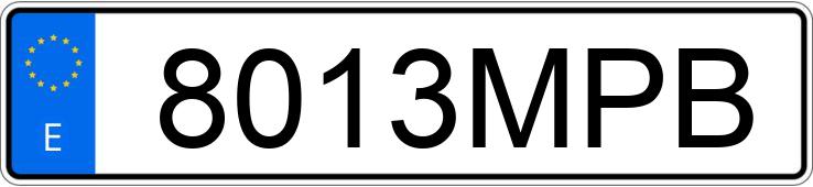 Numer rejestracyjny 8013MPB posiada VOLKSWAGEN CADDY MAXI