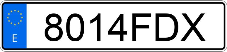 Die Registrierungsnummer 8014FDX hat ALFA ROMEO 147 Die Registrierungsnummer 8014FDX hat ALFA ROMEO 147