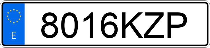 Numer rejestracyjny 8016KZP posiada PEUGEOT 208