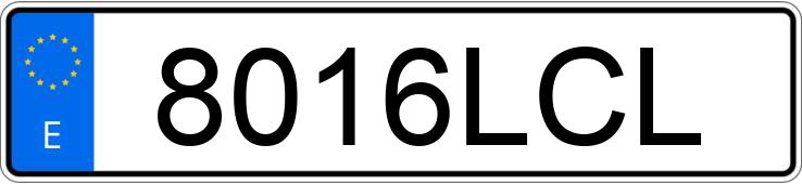 Numer rejestracyjny 8016LCL posiada KIA SPORTAGE