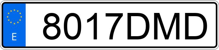 Numer rejestracyjny 8017DMD posiada BMW SERIE 5