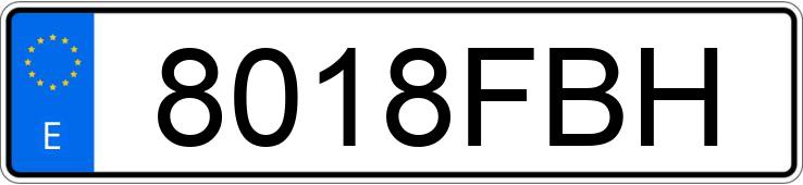 Numer rejestracyjny 8018FBH posiada HONDA CBR 600