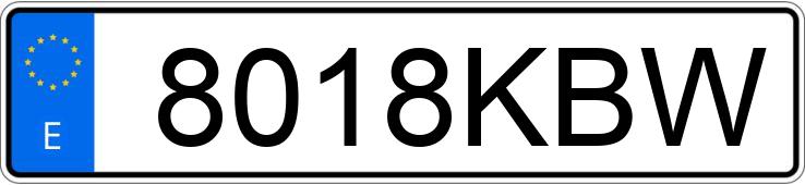 Die Registrierungsnummer 8018KBW hat AUDI A6 ALLROAD QUATTRO