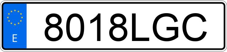 Numer rejestracyjny 8018LGC posiada RENAULT T