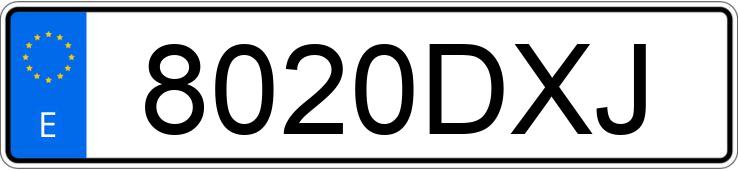 Numer rejestracyjny 8020DXJ posiada SEAT LEON