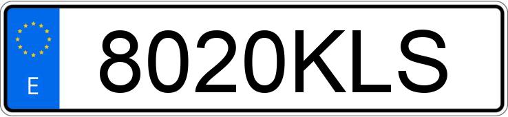 Numer rejestracyjny 8020KLS posiada KIA CARENS Numer rejestracyjny 8020KLS posiada KIA CARENS