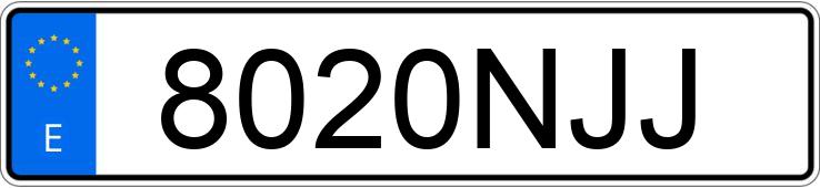 Numer rejestracyjny 8020NJJ posiada PORSCHE PANAMERA