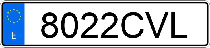 Numer rejestracyjny 8022CVL posiada BMW SERIE 5