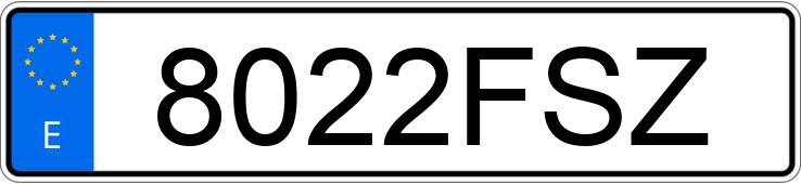 Numer rejestracyjny 8022FSZ posiada RENAULT MEGANE